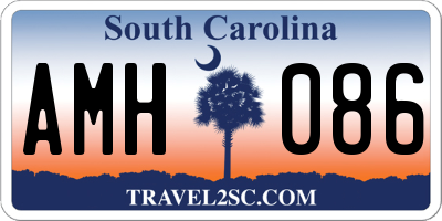 SC license plate AMH086