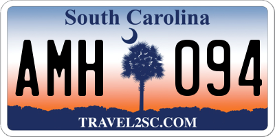 SC license plate AMH094