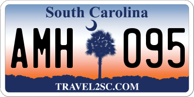 SC license plate AMH095