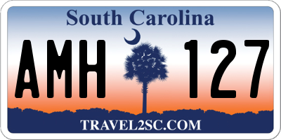 SC license plate AMH127