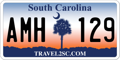 SC license plate AMH129