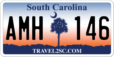 SC license plate AMH146