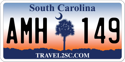 SC license plate AMH149