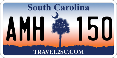 SC license plate AMH150