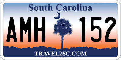 SC license plate AMH152
