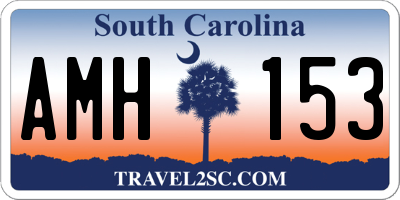 SC license plate AMH153