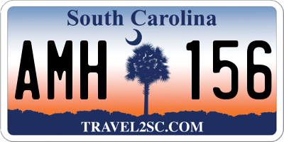 SC license plate AMH156