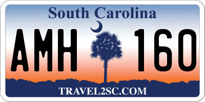 SC license plate AMH160