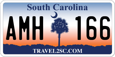 SC license plate AMH166