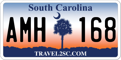 SC license plate AMH168