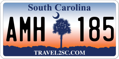 SC license plate AMH185