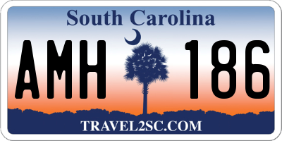 SC license plate AMH186