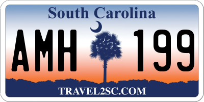 SC license plate AMH199