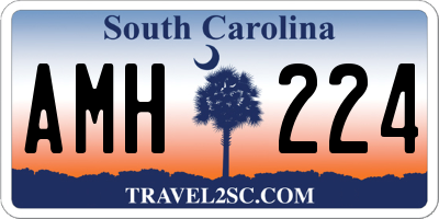 SC license plate AMH224