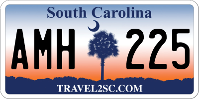 SC license plate AMH225