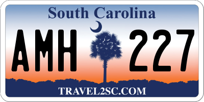 SC license plate AMH227
