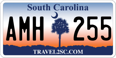 SC license plate AMH255