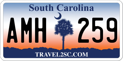 SC license plate AMH259
