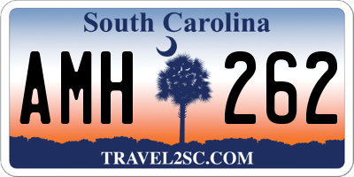 SC license plate AMH262