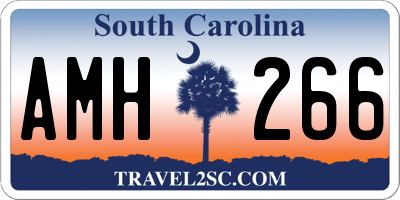 SC license plate AMH266