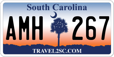 SC license plate AMH267