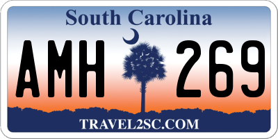 SC license plate AMH269