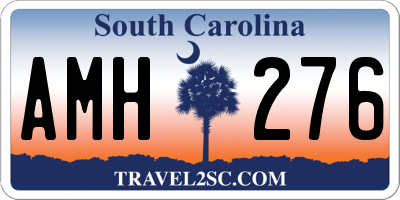 SC license plate AMH276