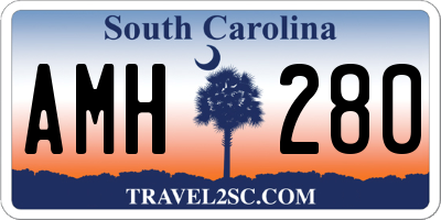 SC license plate AMH280
