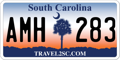 SC license plate AMH283