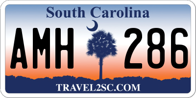 SC license plate AMH286