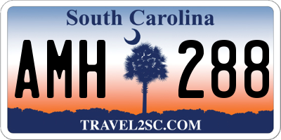 SC license plate AMH288