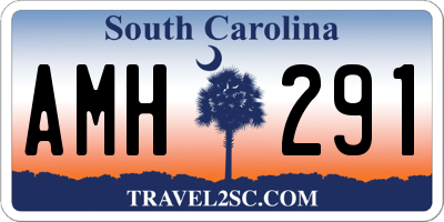 SC license plate AMH291
