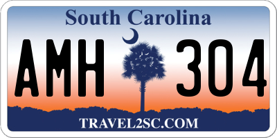 SC license plate AMH304
