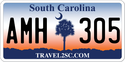 SC license plate AMH305