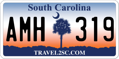 SC license plate AMH319