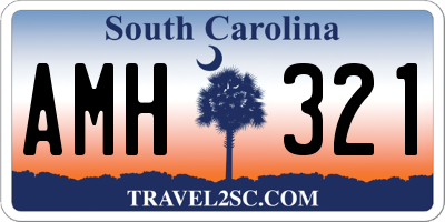 SC license plate AMH321
