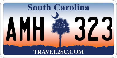 SC license plate AMH323