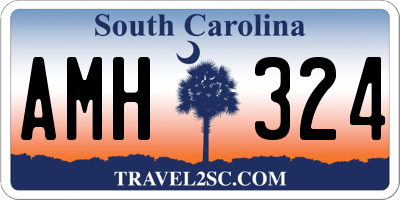SC license plate AMH324