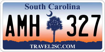 SC license plate AMH327