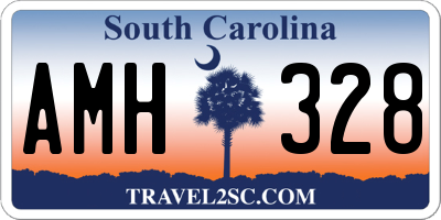 SC license plate AMH328