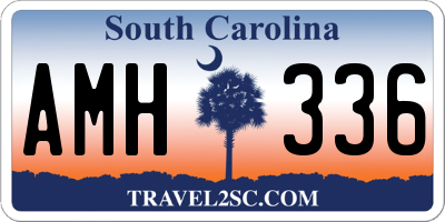 SC license plate AMH336