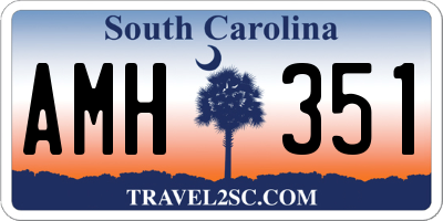 SC license plate AMH351