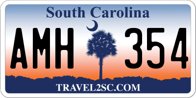 SC license plate AMH354