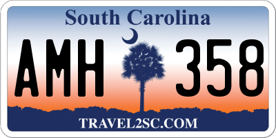 SC license plate AMH358