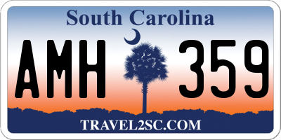 SC license plate AMH359