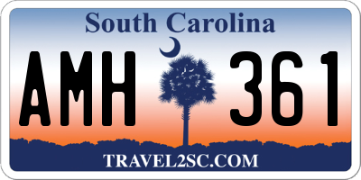 SC license plate AMH361