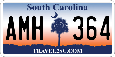 SC license plate AMH364