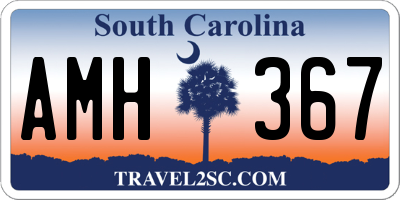 SC license plate AMH367