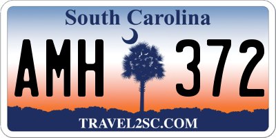 SC license plate AMH372