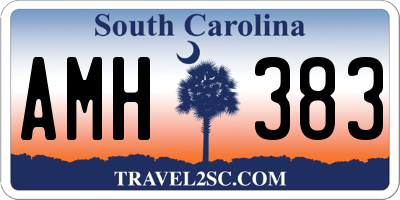SC license plate AMH383